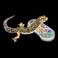 Leopard Gecko Playing Video Game Lizard & Reptiles Gamers T Shirt Premium Sweatshirt | Teevron