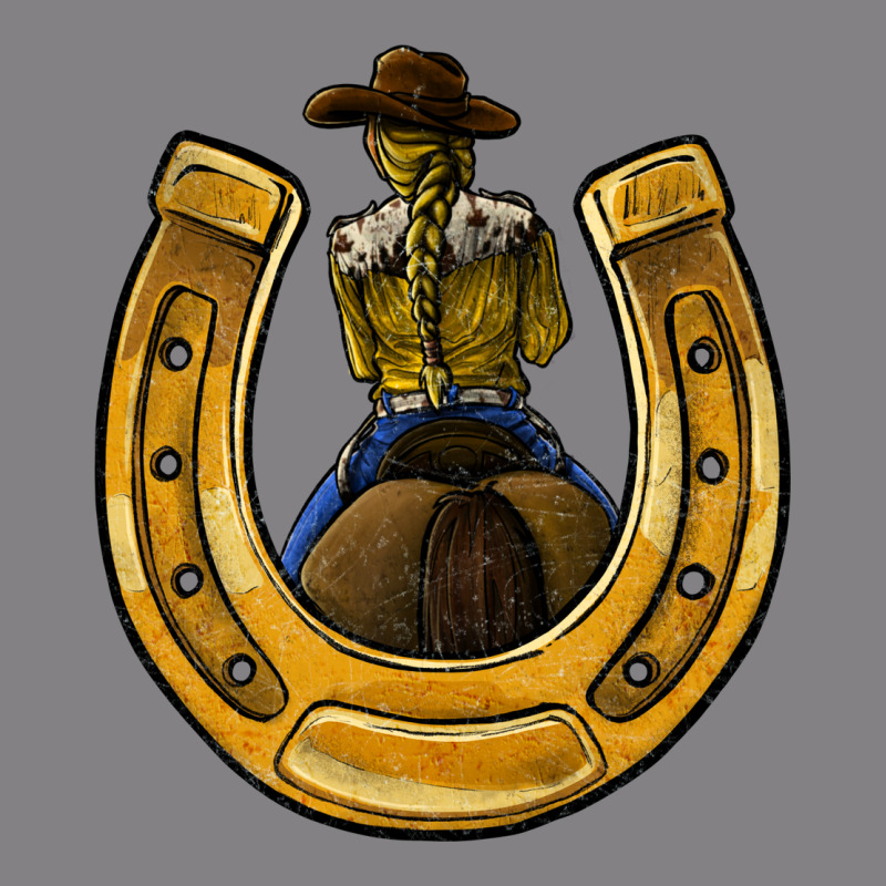 Horseshoe And Cowgirl Heavyweight Hoodie by JahusDesignShop | Teevron