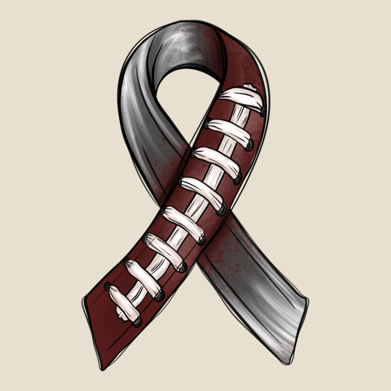 Gray Ribbon American Football Urban Heavy Tee by BundleAndBundleShop | Teevron