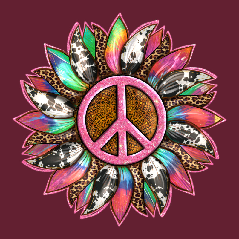 Sunflower And Tie Dye With Peace Sign Classic Tee by Artiststas | Teevron