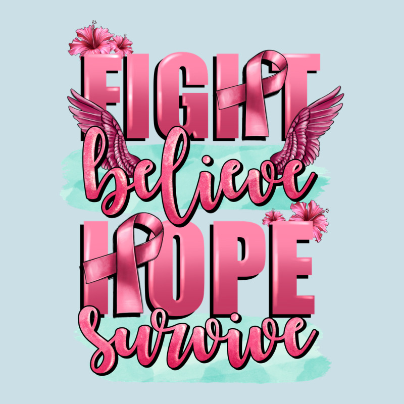 Fight Believe Hope Survive Cancer Awareness Ladies Tee by FaDigitalArtStudio | Teevron