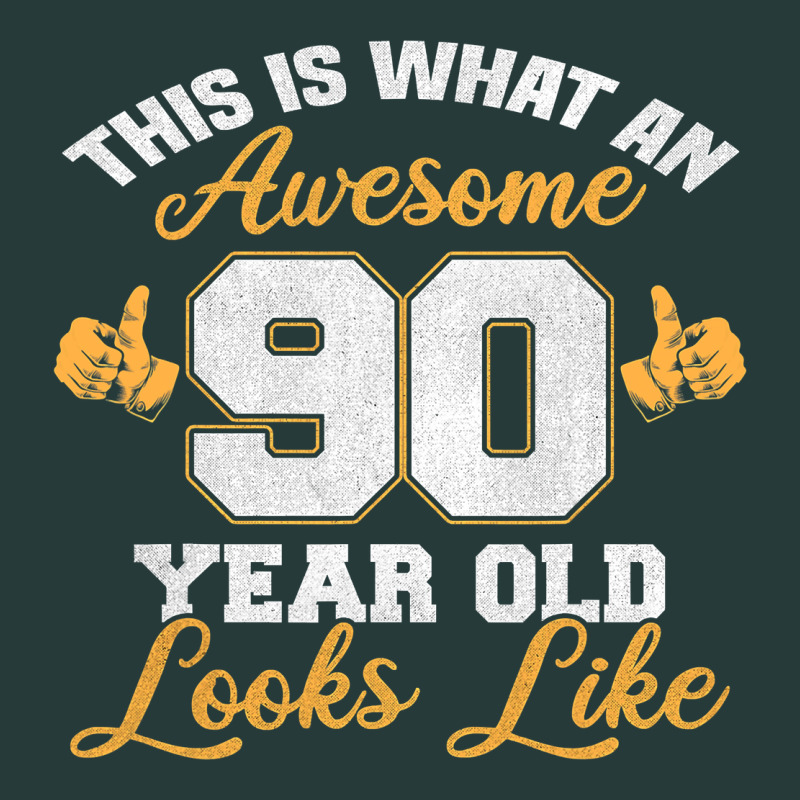 90th Birthday Novelty Gift Awesome 90 Year Old T Shirt Premium Sweatshirt by linhVisuals | Teevron
