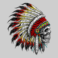 Native American Indian Chief Skull Motorcycle Headdress  T Shirt Premium Sweatshirt | Teevron
