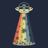 Vintage Alien Weed Pot Leaf Ufo Abduction Marijuana Cannabis T Shirt Premium Sweatshirt | Teevron