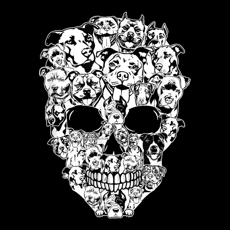 Funny Pitbull Skull Dog Skeleton Halloween T Shirt Premium Sweatshirt by linhVisuals | Teevron