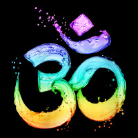 Womens Om Symbol   Psy Trance Goa Yoga Meditation Buddhism Buddhist V Premium Sweatshirt | Teevron