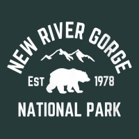 Womens New River Gorge National Park Bear West Virginia Nature V Neck Premium Sweatshirt | Teevron