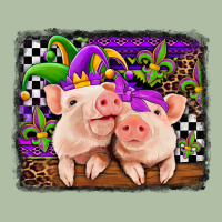 Mardi Gras Western Leopard Pigs Urban Heavy Tee | Teevron