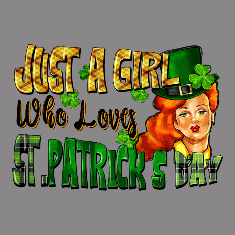 Just A Girl Who Loves St. Patrick's Day Vintage Tee by FaDigitalArtStudio | Teevron
