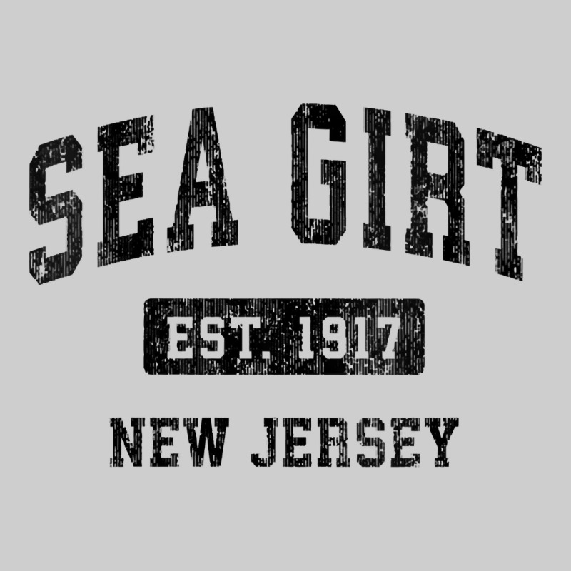 Womens Sea Girt New Jersey Nj Vintage Sports Design Black Design V Nec Premium Sweatshirt by linhVisuals | Teevron