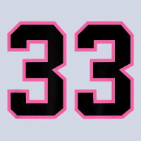 Number 33 Sports Jersey Athlete Fan Pink Black Lucky Number T Shirt Premium Sweatshirt | Teevron