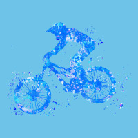 Downhill Mountain Bike T  Shirt Downhill Mountain Bike Jump Blue Water Premium Sweatshirt | Teevron