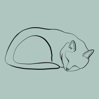 Sleeping Cat Line Art Premium Sweatshirt | Teevron