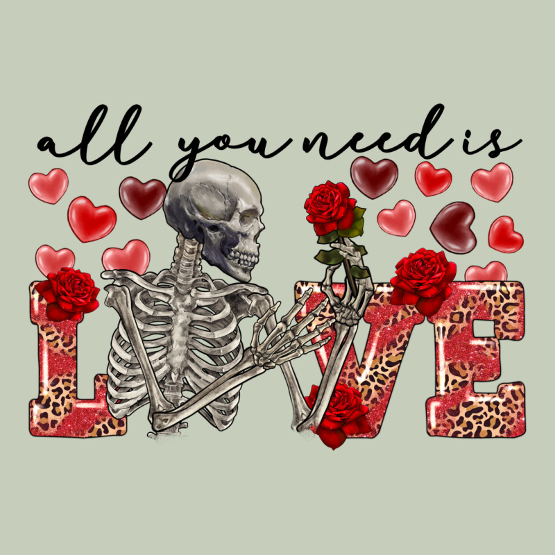 Skeleton All You Need Is Love Ladies Tee by FaDigitalArtStudio | Teevron