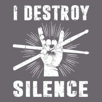 I Destroy Silence Drum Set Drummer Gift Premium Sweatshirt | Teevron