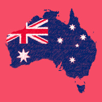 Australia Map Flag Drawing Line Art Premium Sweatshirt | Teevron