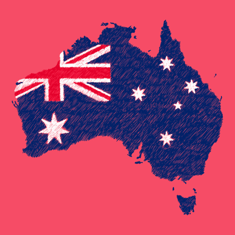 Australia Map Flag Drawing Line Art Premium Sweatshirt by linhVisuals | Teevron
