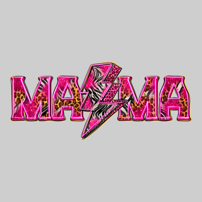 Mama Neon Lightning Bolt Mother's Day Premium Tee by HowdyJamesFarm | Teevron