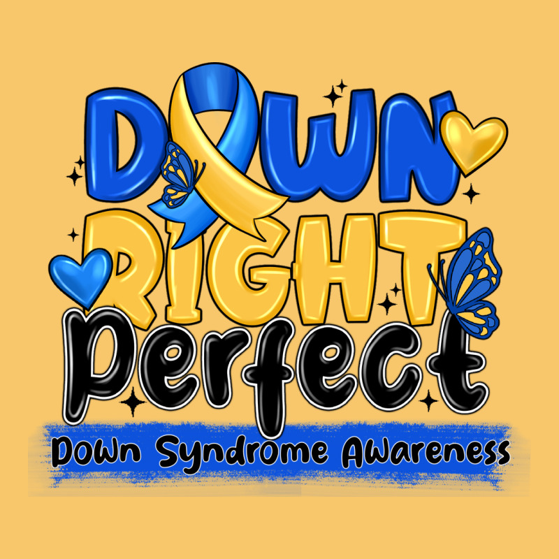 Down Right Perfect Down Syndrome Awareness Vintage Hoodie by CowhideDigitalArt | Teevron