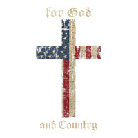 for god and country cross american flag faith us patriotic tank top | Teevron