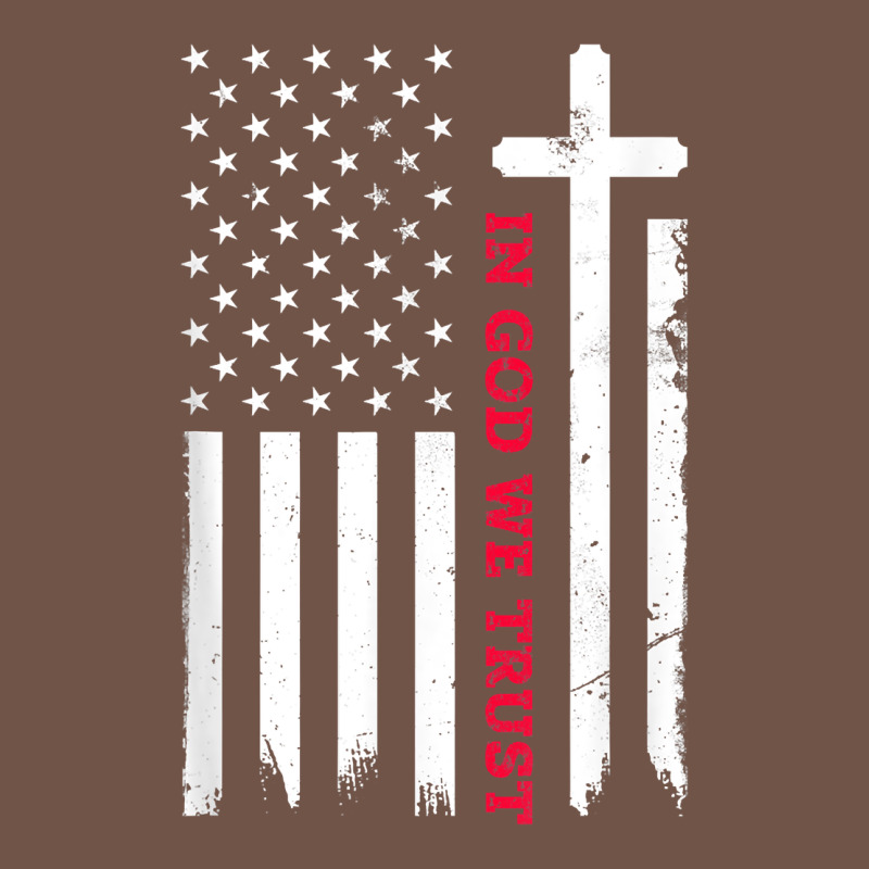 In God We Trust With Patriotic Vintage American Flag T Shirt Premium Sweatshirt by linhVisuals | Teevron