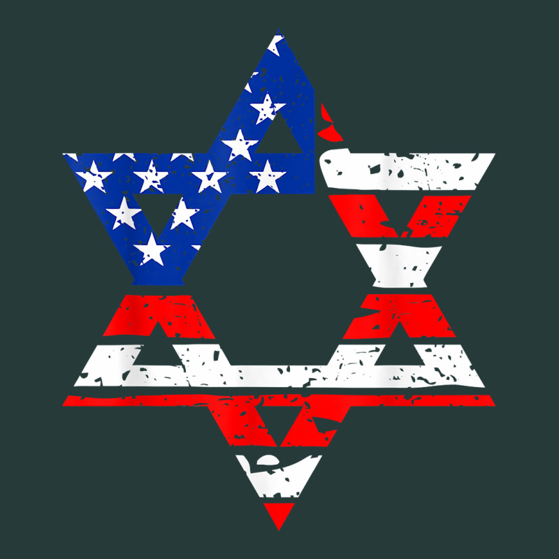 Hanukah American Flag Star Of David   Jewish Chanukah T Shirt Premium Sweatshirt by linhVisuals | Teevron