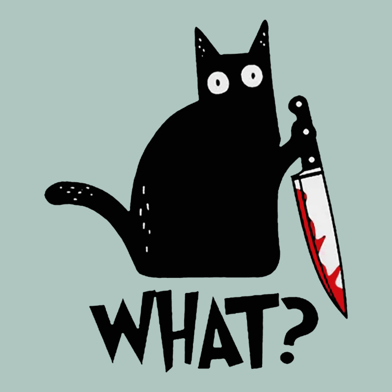 Halloween Cat With Knife What Premium Sweatshirt by linhVisuals | Teevron