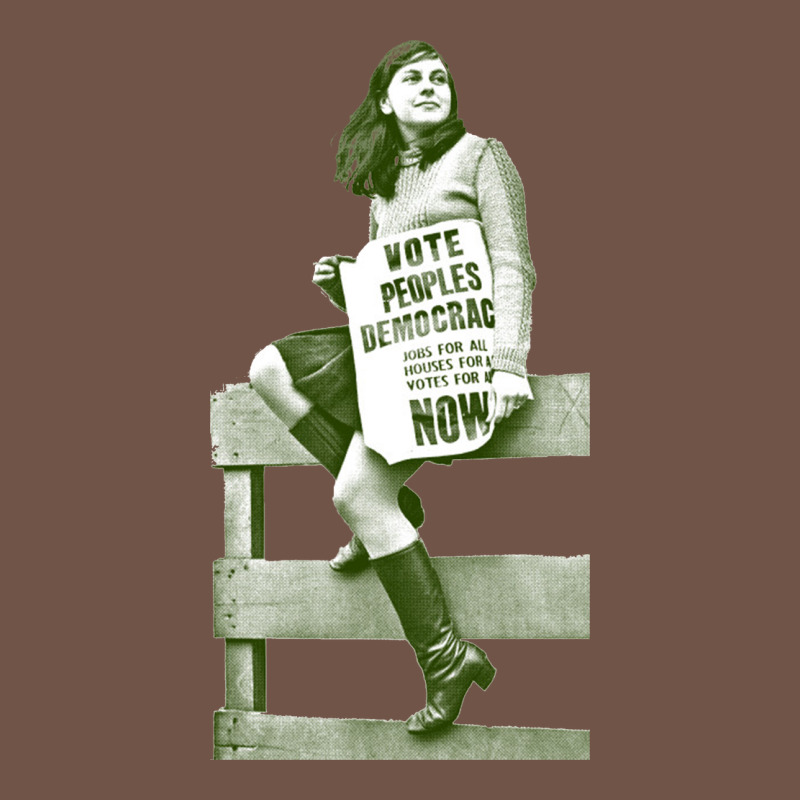 Bernadette Devlin Retro Irish Fanart Premium Sweatshirt by linhVisuals | Teevron