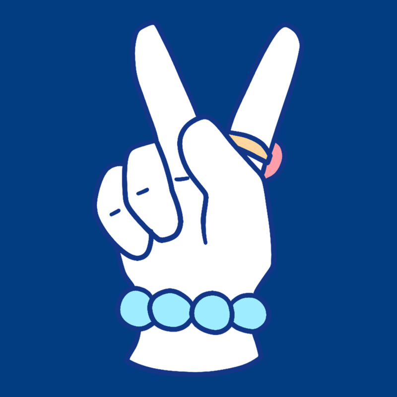 Girl Peace Sign Premium Sweatshirt by linhVisuals | Teevron