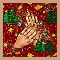 Christmas Nails And Trees With Leopard And Plaid Seamless Pattern Bbs Vintage Tee | Teevron