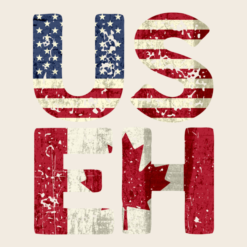 Canada Us Eh American Canadian Flag Vintage America Colors Patriotic G Premium Sweatshirt by linhVisuals | Teevron