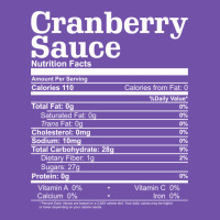 Cranberry Sauce Nutrition Facts Funny Thanksgiving Christmas Food Nutr Premium Sweatshirt | Teevron