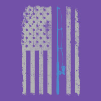 Fishing American Flag Vintage Fishing Rod Patriotic 4ht Of July Gift F Premium Sweatshirt | Teevron