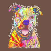 Pitbull T  Shirt Beware Of Pitbulls They Will Steal Your Heart T  Shir Premium Sweatshirt | Teevron