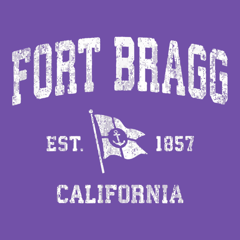 Fort Bragg California Ca Vintage Boat Anchor Flag Design Tee Premium Sweatshirt by linhVisuals | Teevron