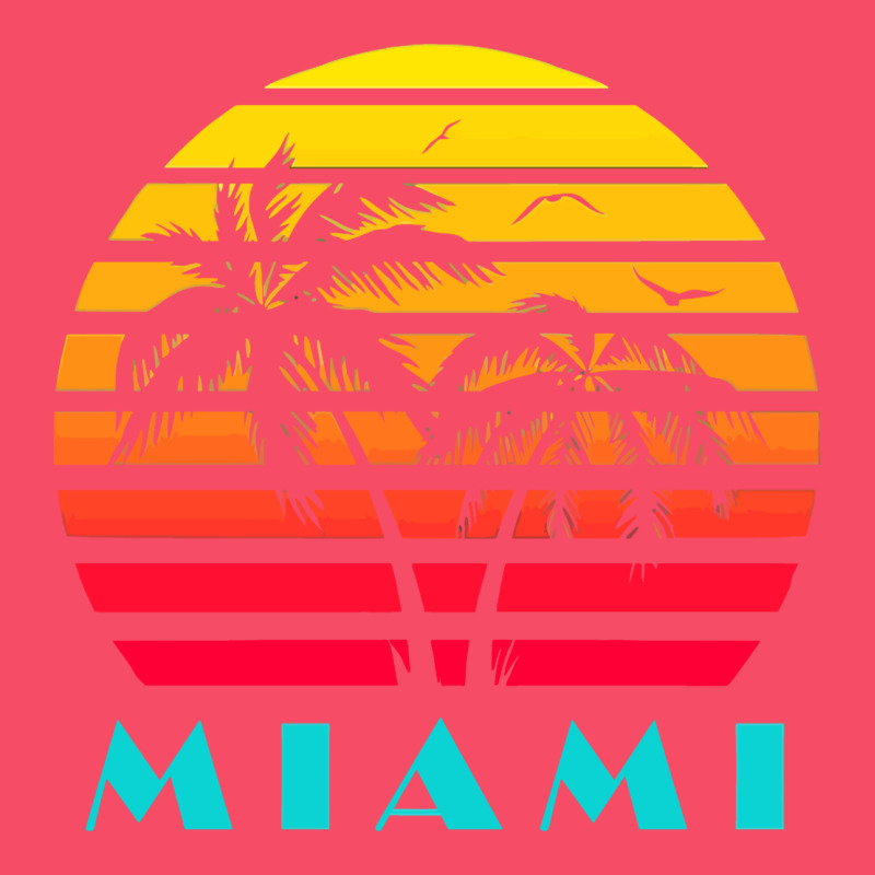 Miami 80s Sunset Premium Sweatshirt by linhVisuals | Teevron