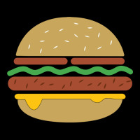 Vintage Burger Print Premium Sweatshirt | Teevron
