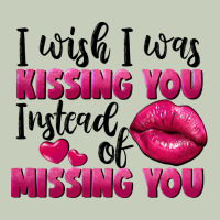 I Wish I Was Kissing You Instead Of Missing You Ladies Tee | Teevron