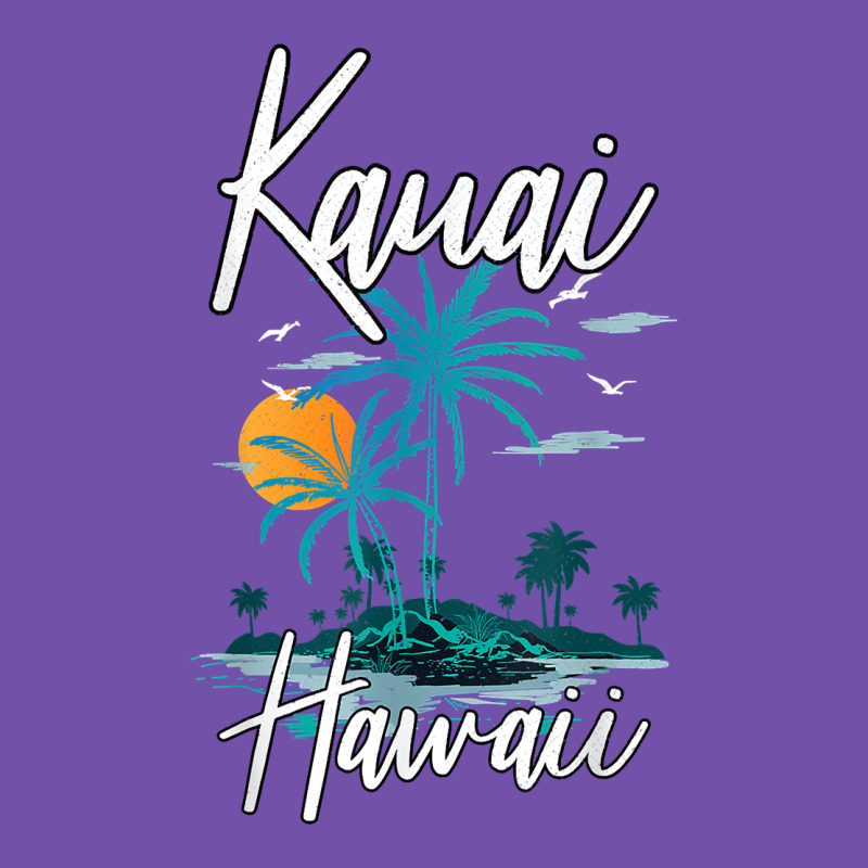 Family Vacation Retro Sunset Hawaii Kauai T Shirt Premium Sweatshirt by linhVisuals | Teevron