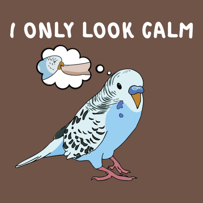 Parakeet Bird Biting Finger Funny I Only Look Calm Premium Sweatshirt by linhVisuals | Teevron