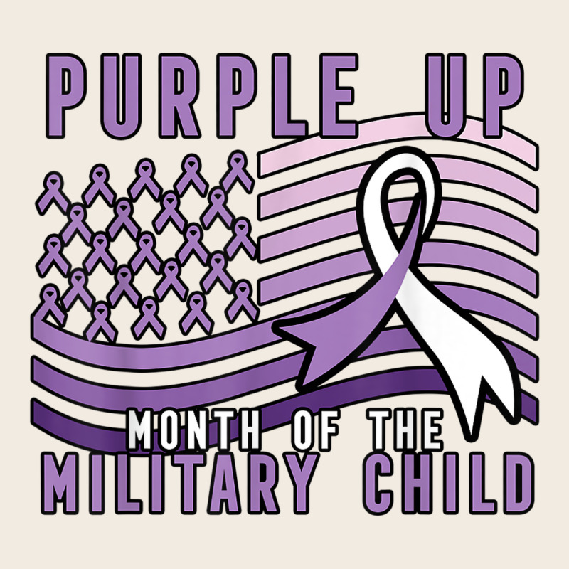 Purple Up Month Of The Military Child Premium Sweatshirt by linhVisuals | Teevron