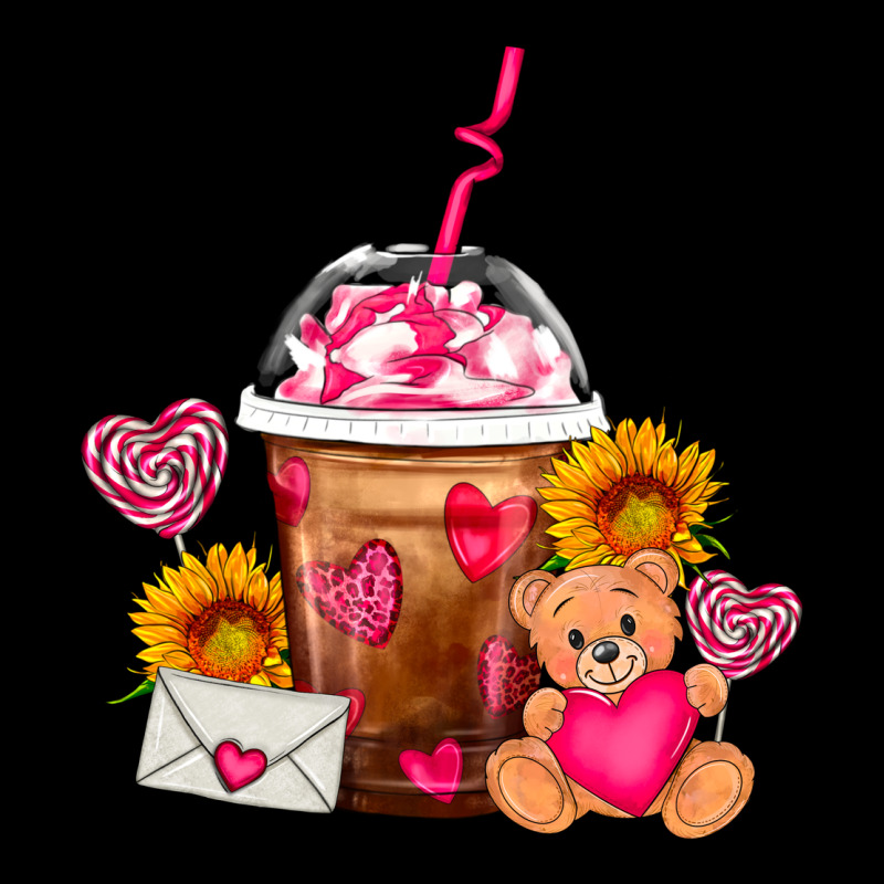 Valentines Day Frappe Coffee Ladies Tee by FaDigitalArtStudio | Teevron
