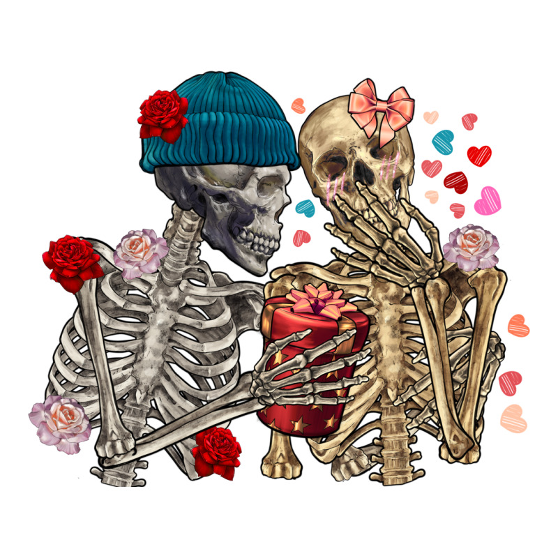 Skeleton Couple Valentine's Day Ladies Tee by FaDigitalArtStudio | Teevron