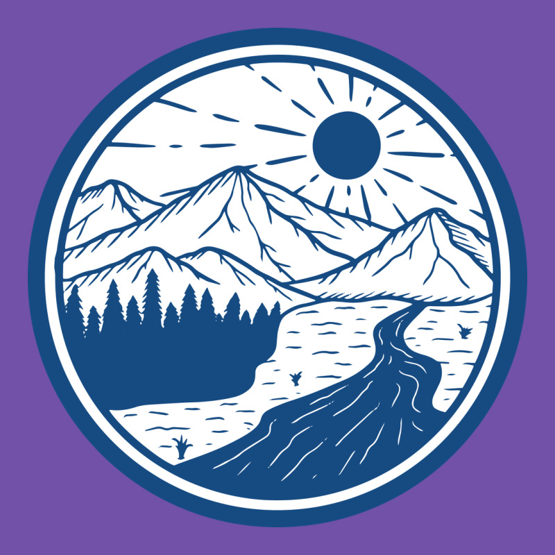 River Mountain Badge Premium Sweatshirt by linhVisuals | Teevron