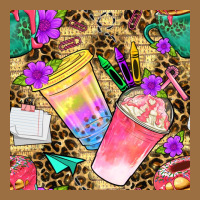 School Girl Coffee Cup With Leopard Seamless Pattern Bbs Vintage Tee | Teevron