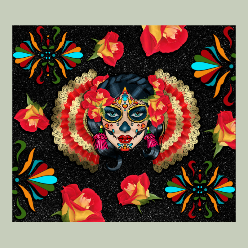 Sugar Skull Tumbler Long Sleeve Tee by BundleAndBundleShop | Teevron