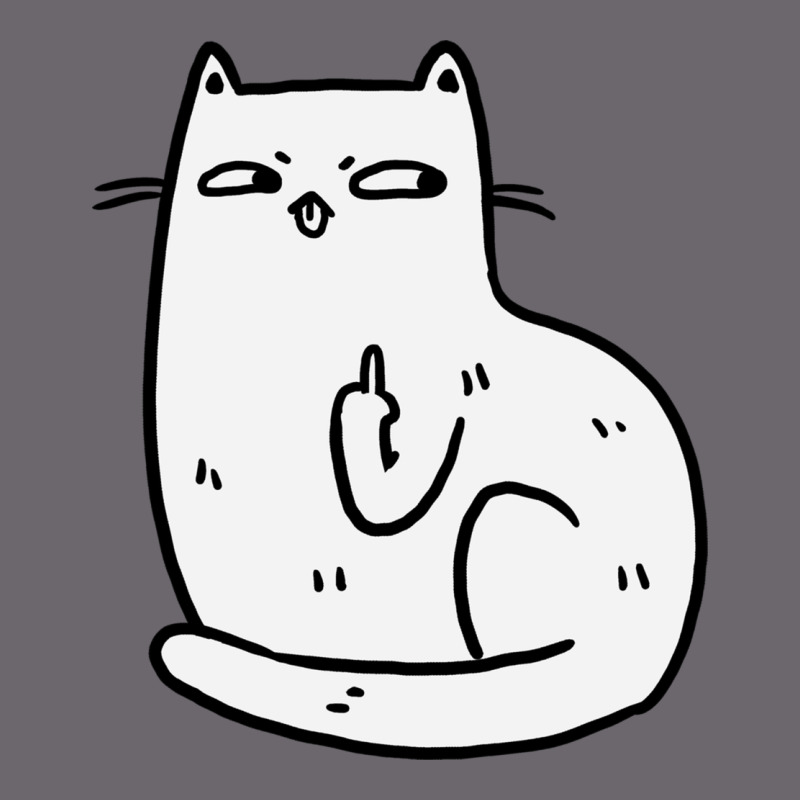 Cat Giving The Finger Premium Sweatshirt by linhVisuals | Teevron