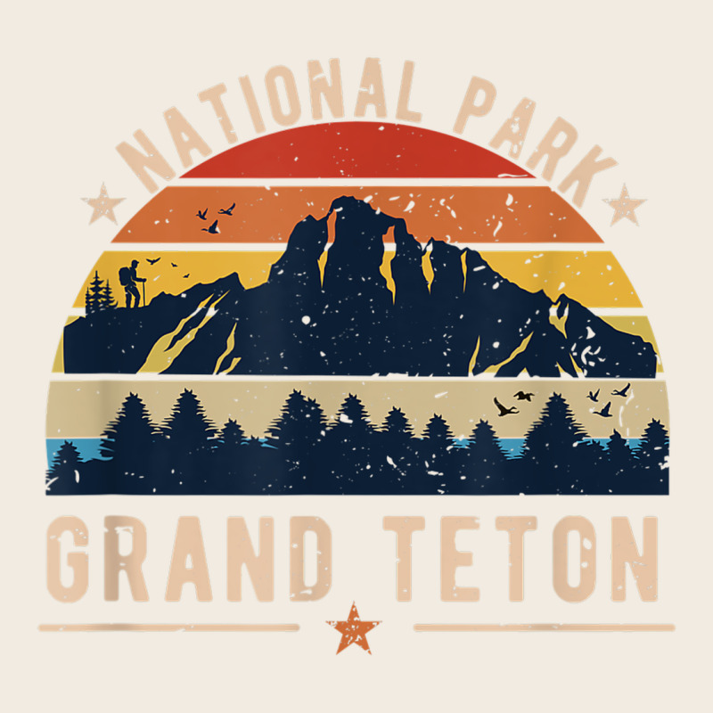 National Park Grand Teton Vintage Retro Hiking Premium Sweatshirt by linhVisuals | Teevron