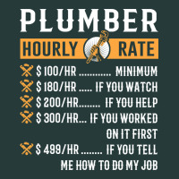 Funny Plumber Gifts   Plumber Hourly Rate Hoodie Premium Sweatshirt | Teevron