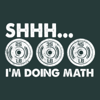 Shhh I'm Doing Math Gym Funny Bodybuilding Weightlifting Humor Quote Premium Sweatshirt | Teevron